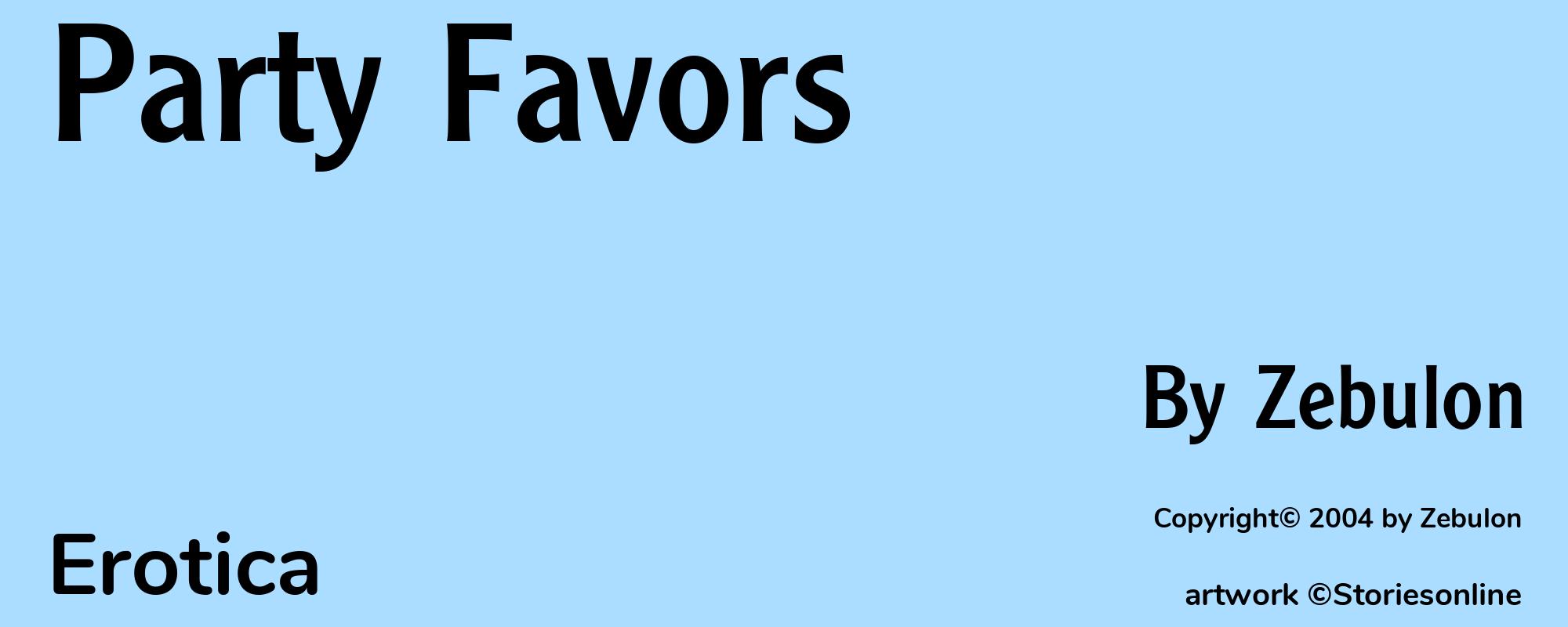 Party Favors - Cover