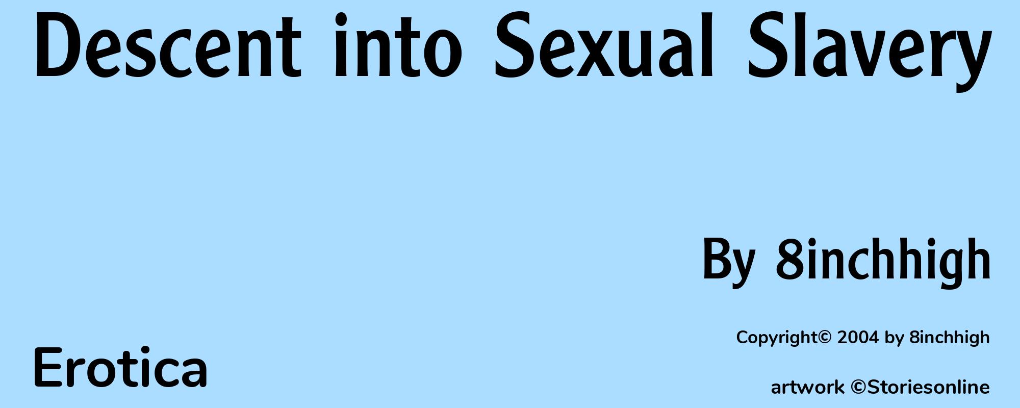 Descent into Sexual Slavery - Cover