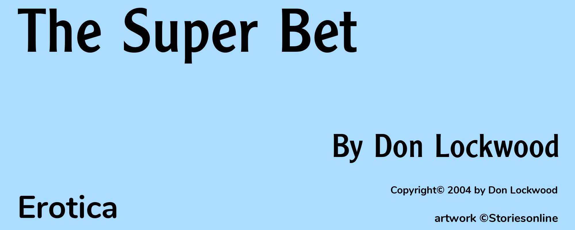 The Super Bet - Cover