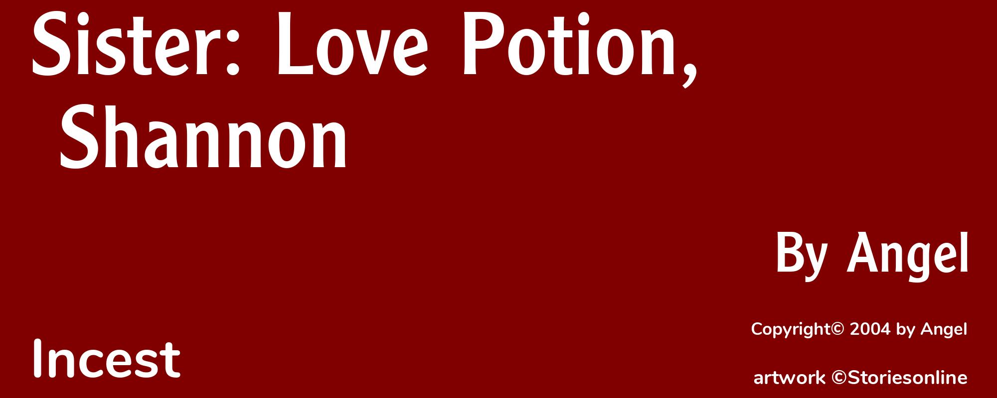 Sister: Love Potion, Shannon - Cover