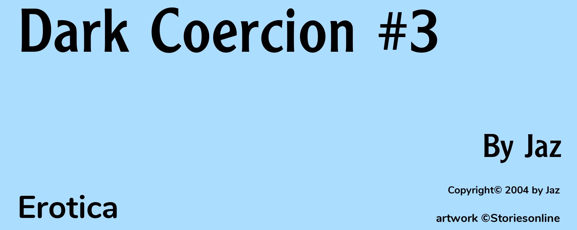 Dark Coercion #3 - Cover