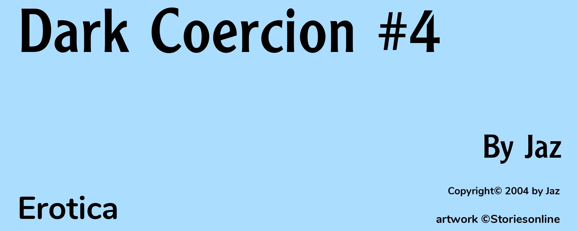 Dark Coercion #4 - Cover