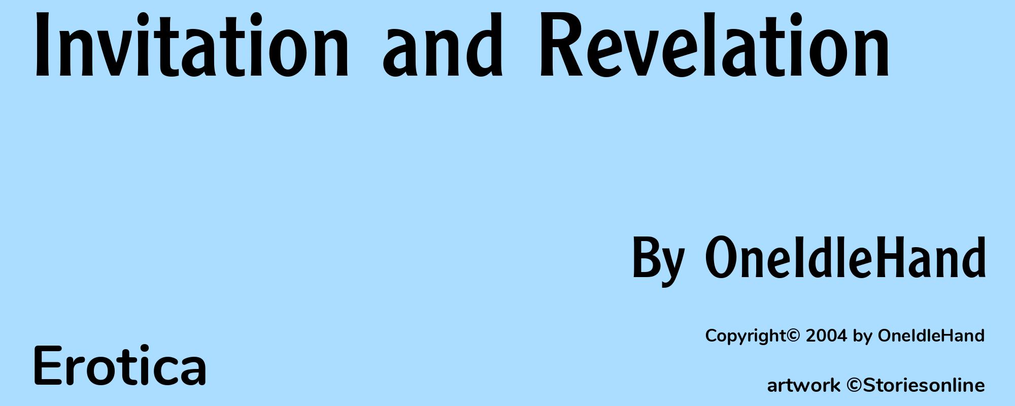 Invitation and Revelation - Cover