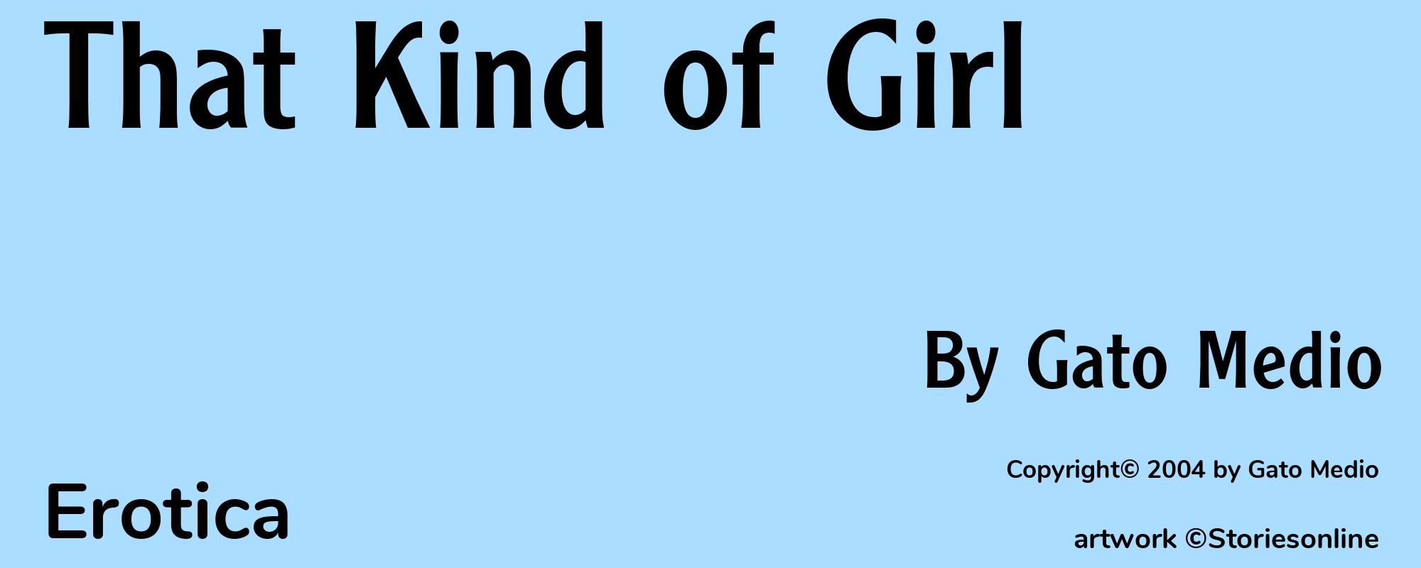 That Kind of Girl - Cover