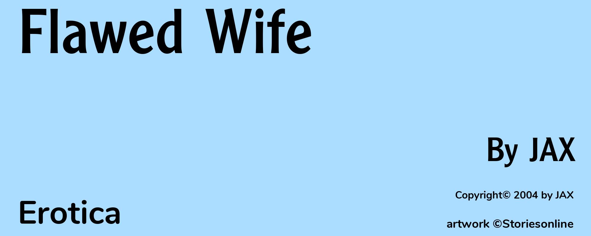 Flawed Wife - Cover