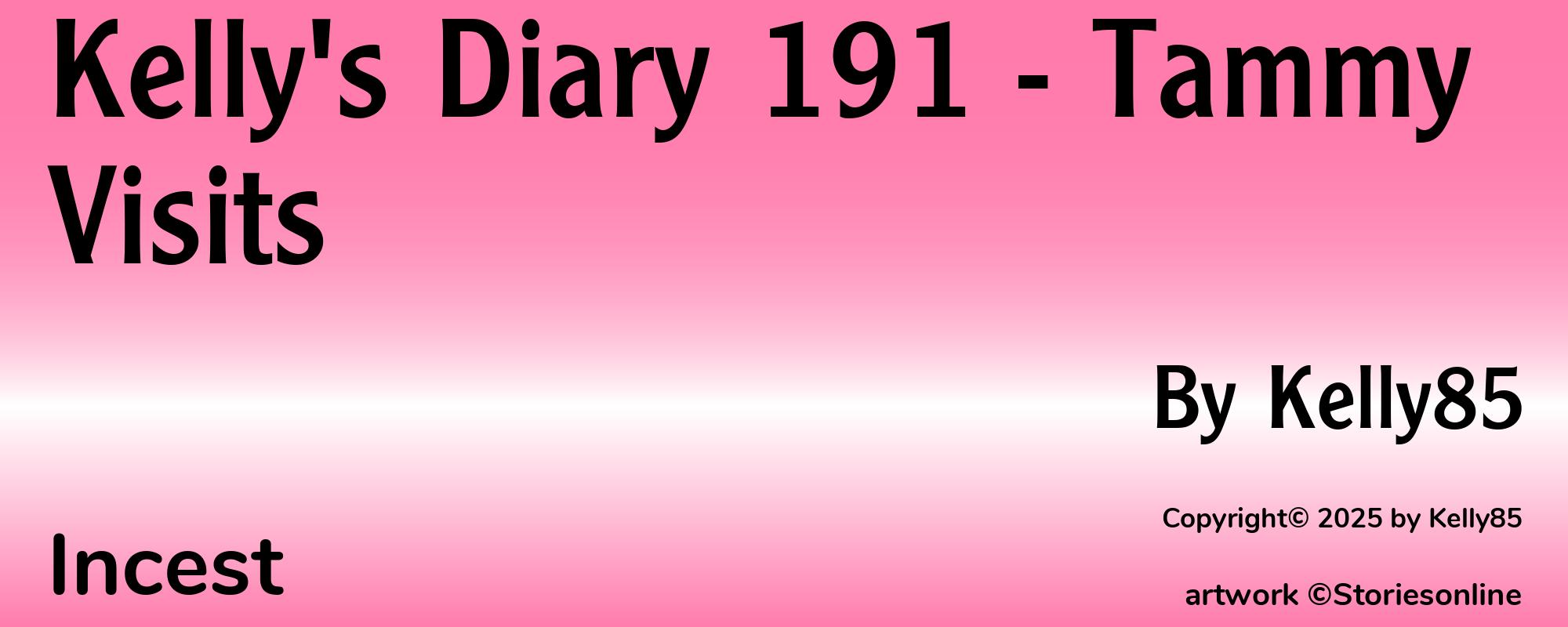 Kelly's Diary 191 - Tammy Visits - Cover