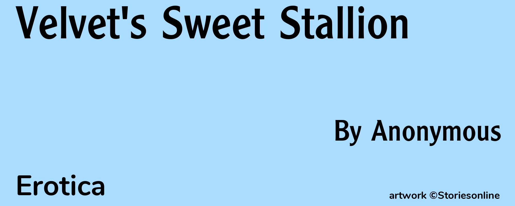 Velvet's Sweet Stallion - Cover