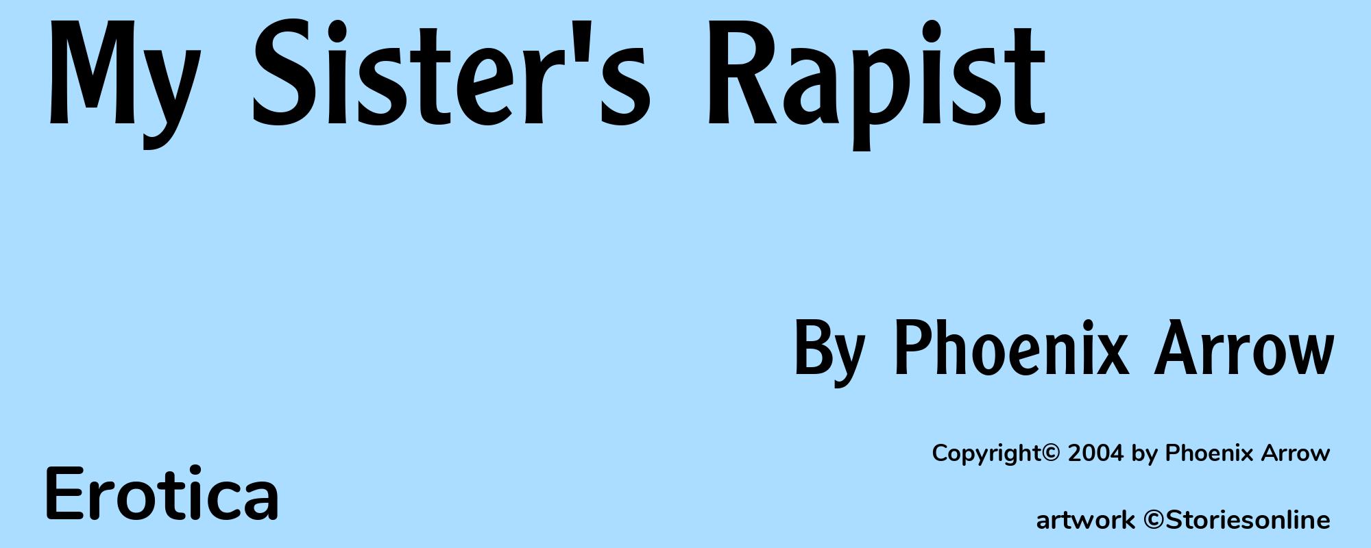 My Sister's Rapist - Cover