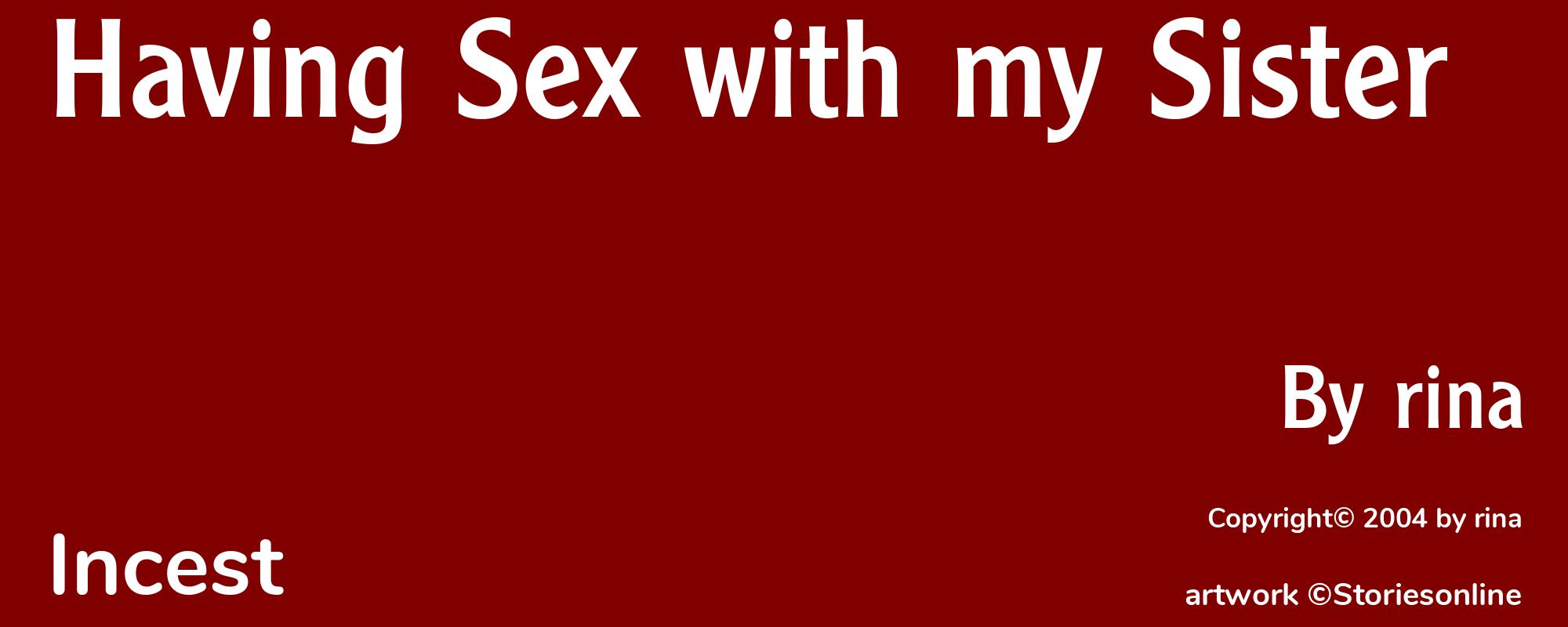 Having Sex with my Sister - Cover