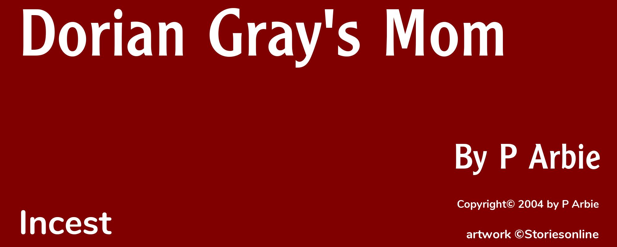 Dorian Gray's Mom - Cover