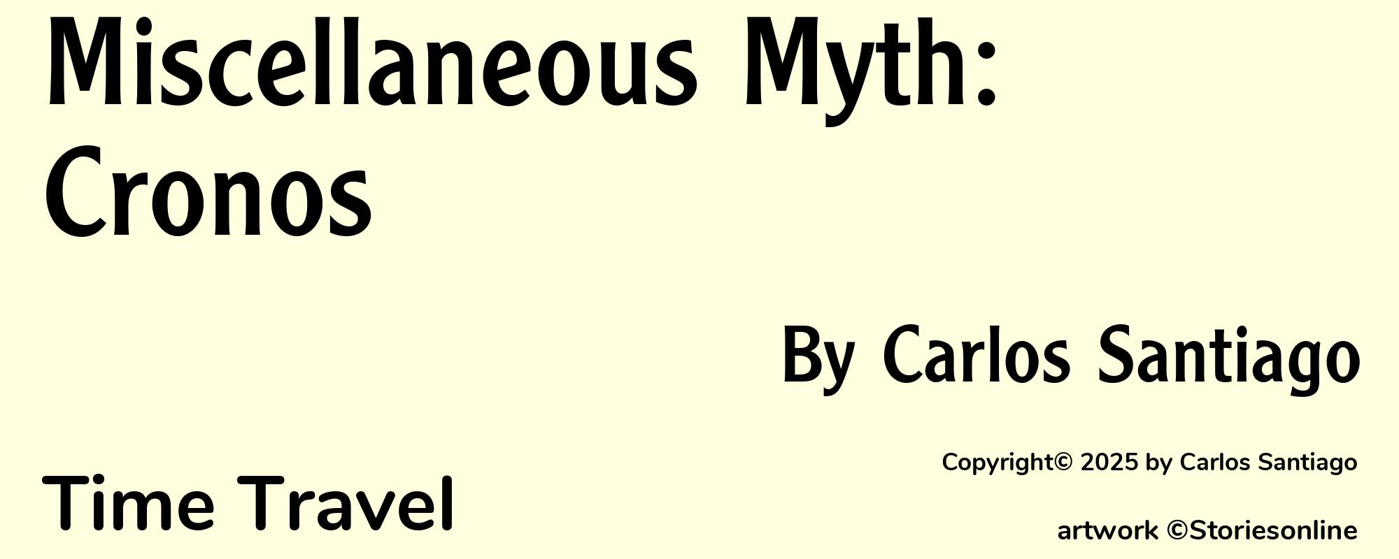 Miscellaneous Myth: Cronos - Cover