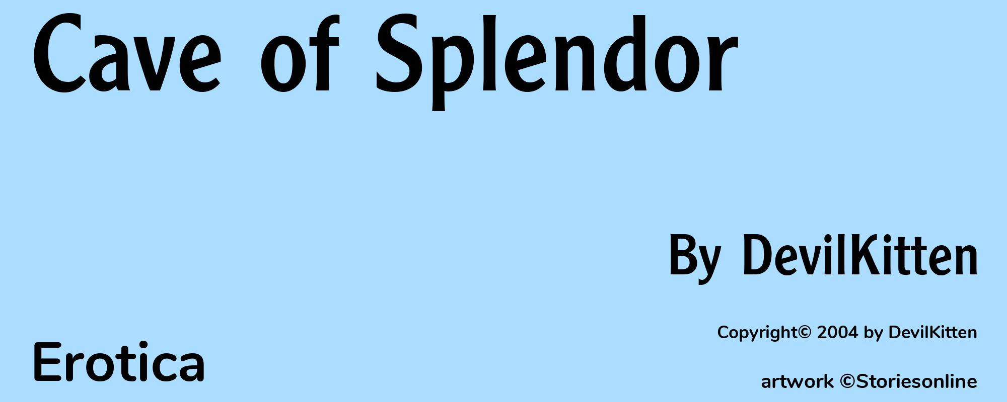 Cave of Splendor - Cover