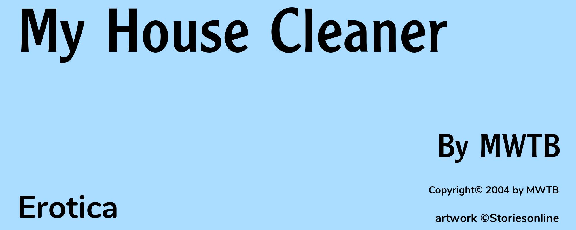 My House Cleaner - Cover