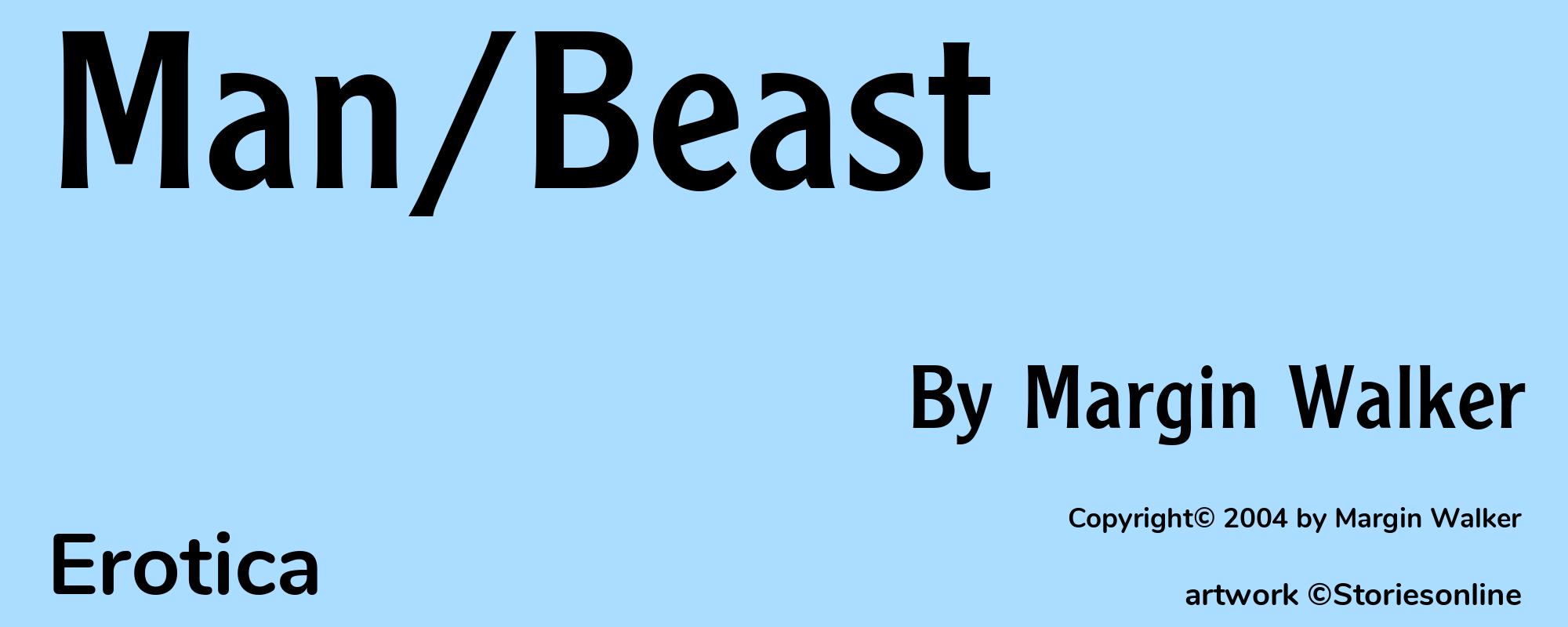 Man/Beast - Cover