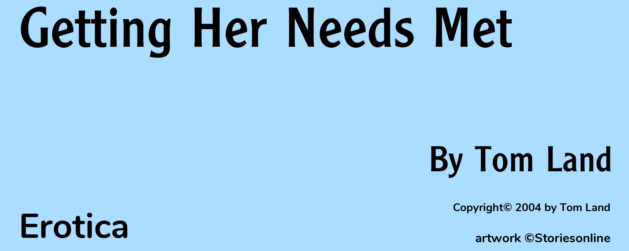 Getting Her Needs Met - Cover