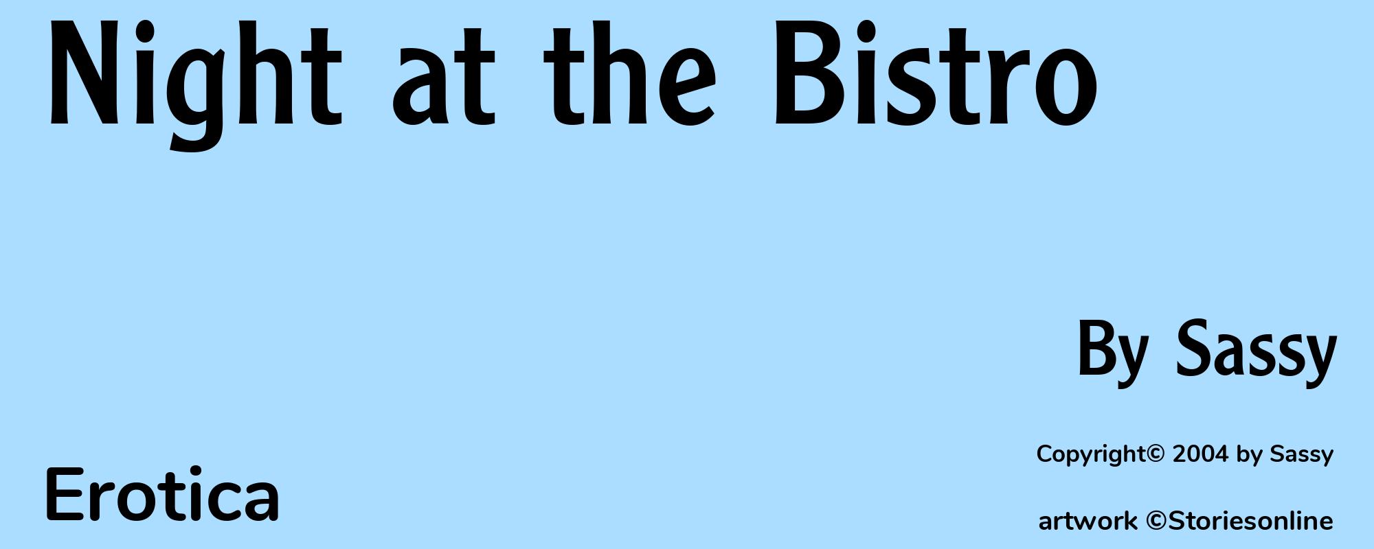 Night at the Bistro - Cover