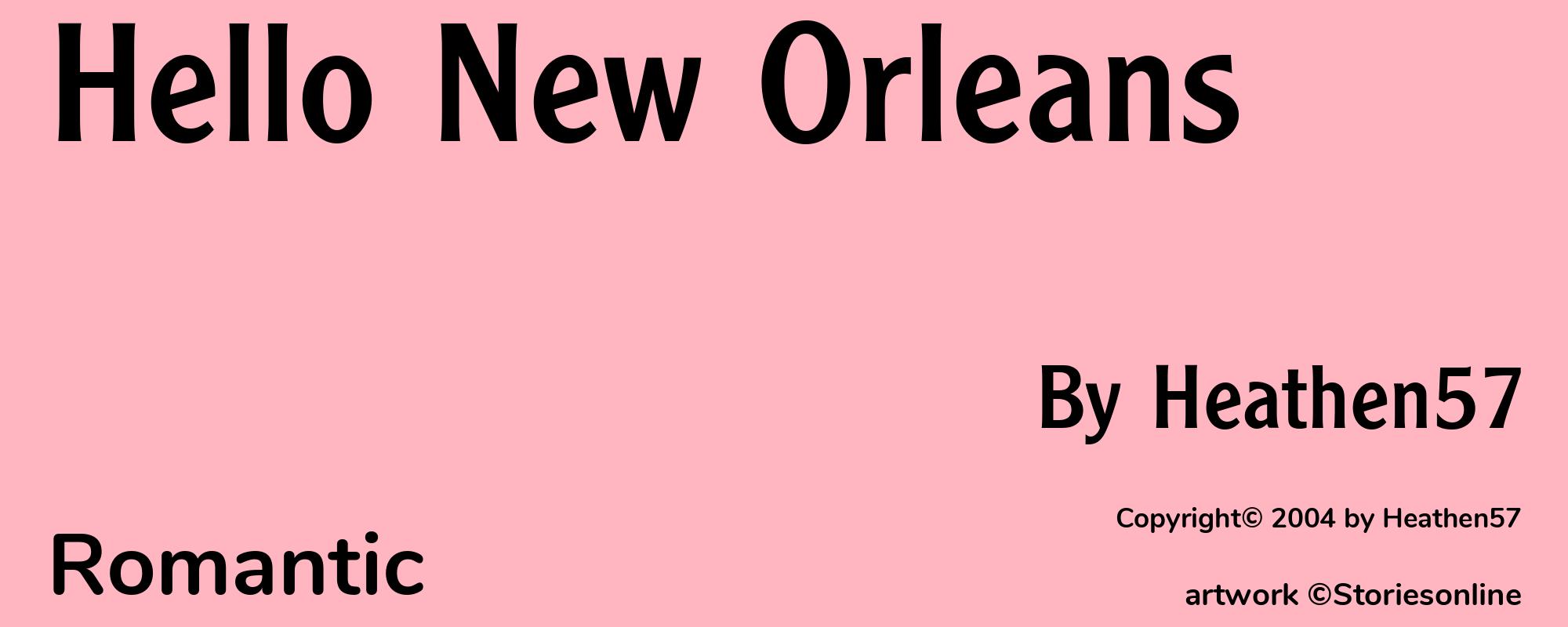 Hello New Orleans - Cover