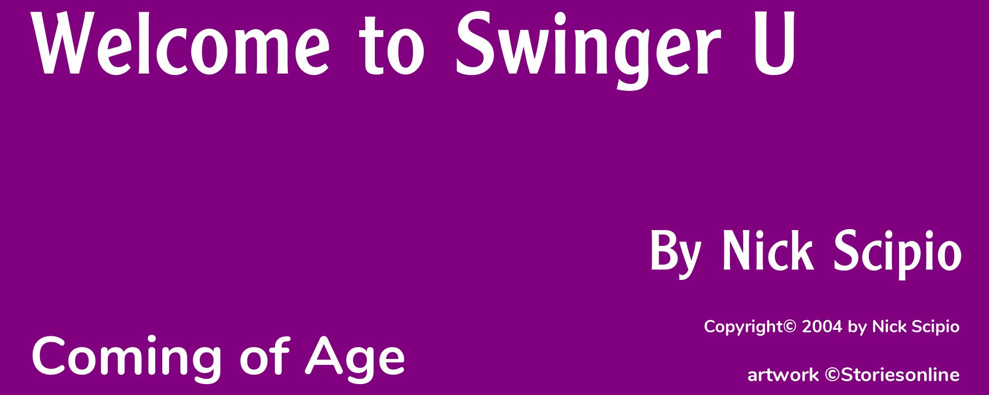 Welcome to Swinger U - Cover