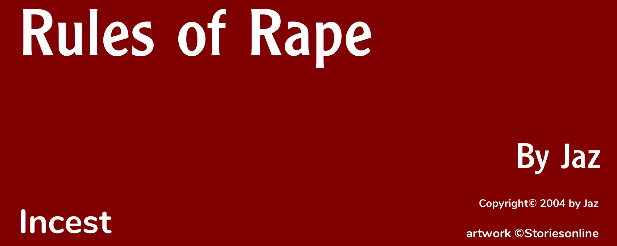 Rules of Rape - Cover