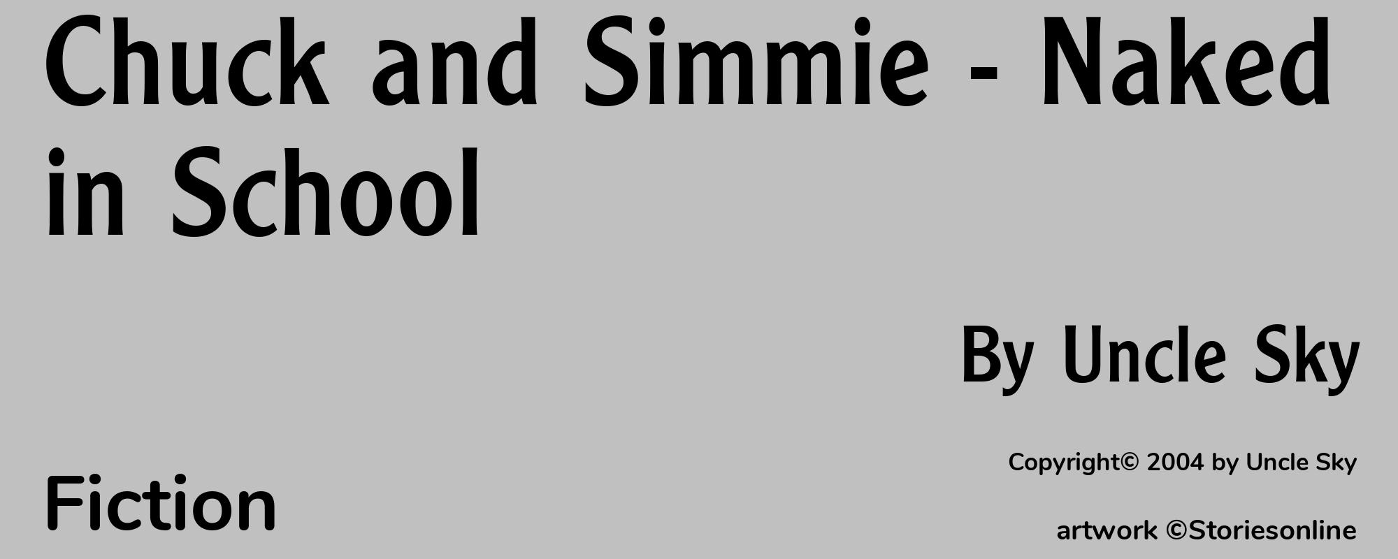 Chuck and Simmie - Naked in School - Cover