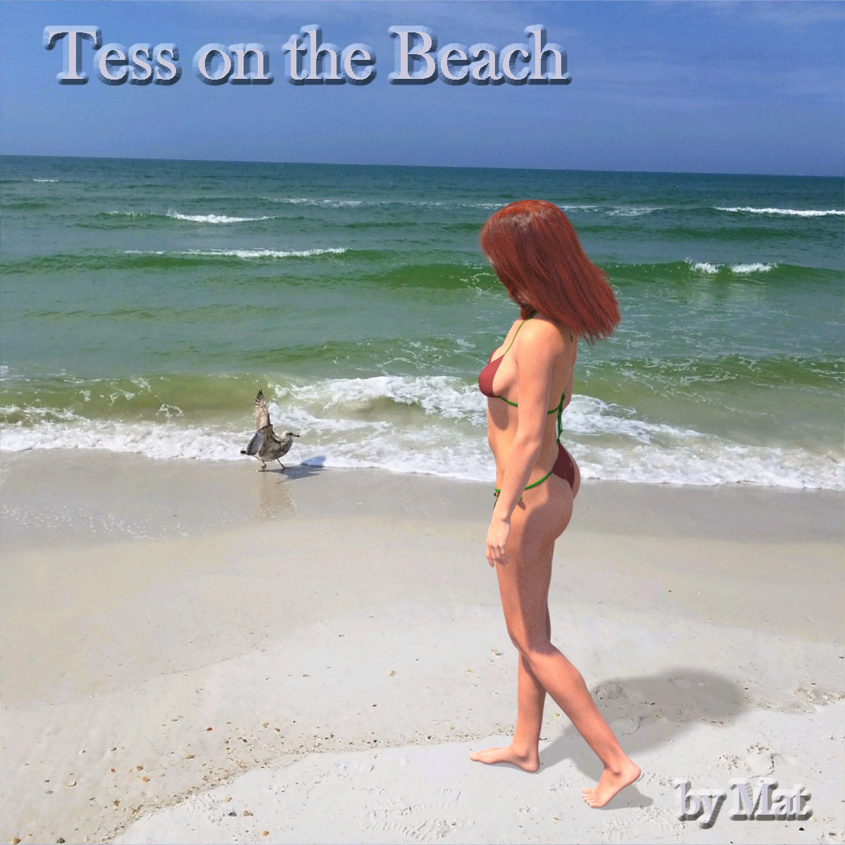 Tess on the Beach - Cover