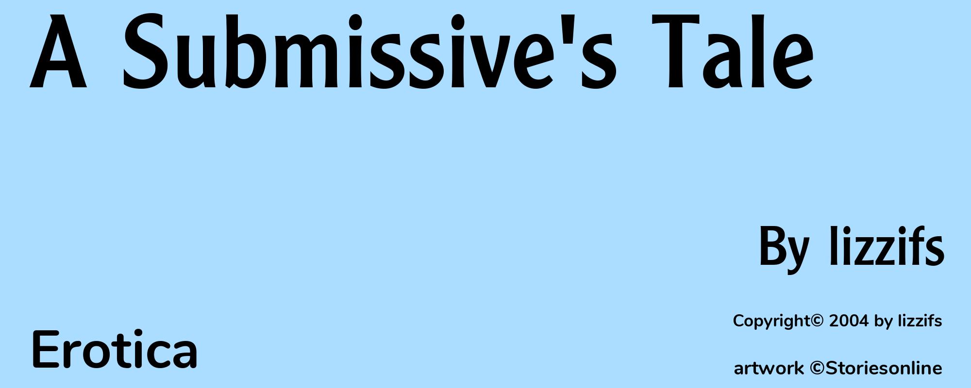 A Submissive's Tale - Cover