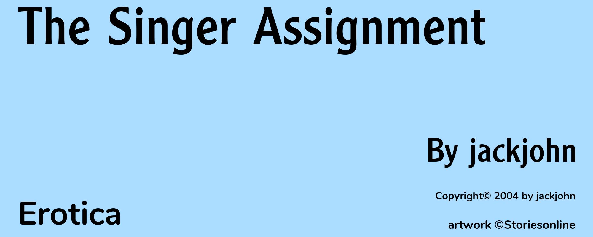 The Singer Assignment - Cover