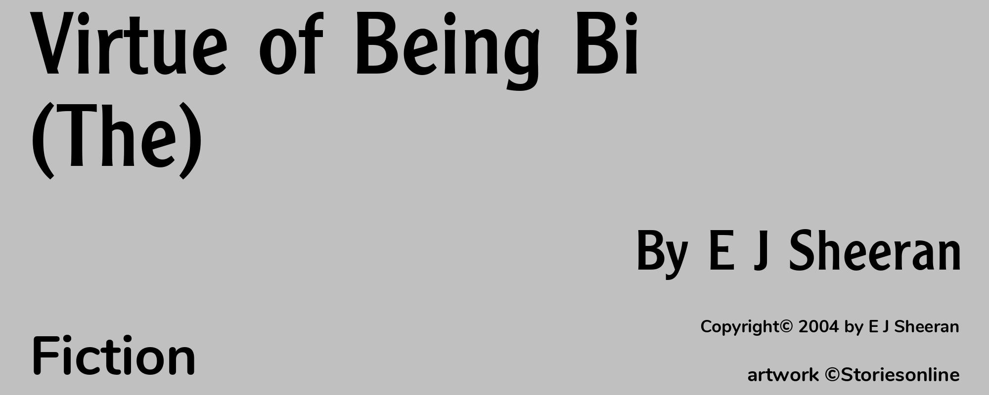 Virtue of Being Bi (The) - Cover