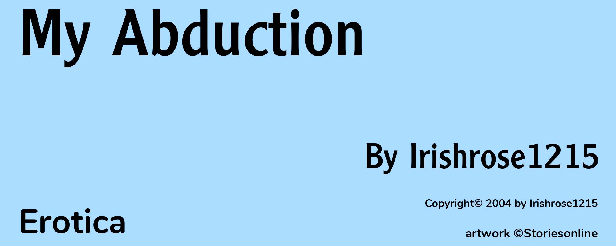 My Abduction - Cover