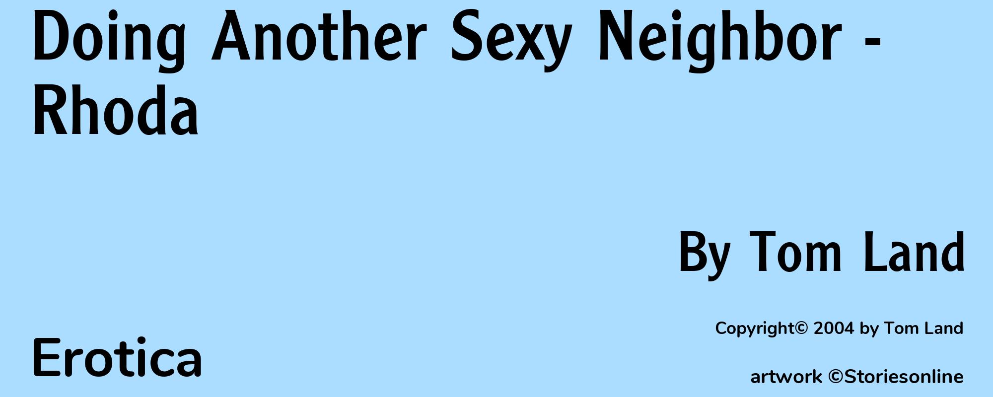 Doing Another Sexy Neighbor - Rhoda - Cover