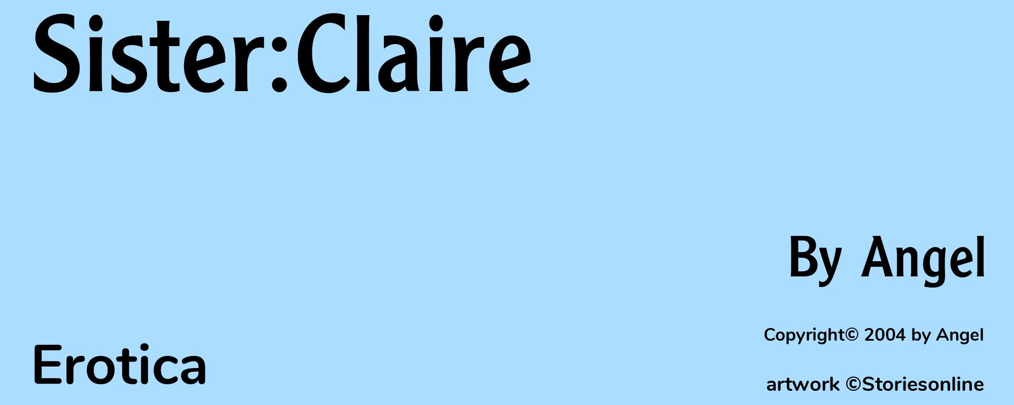 Sister:Claire - Cover