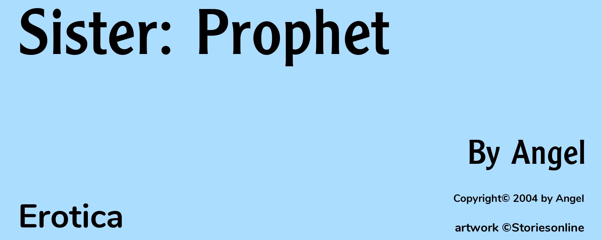Sister: Prophet - Cover