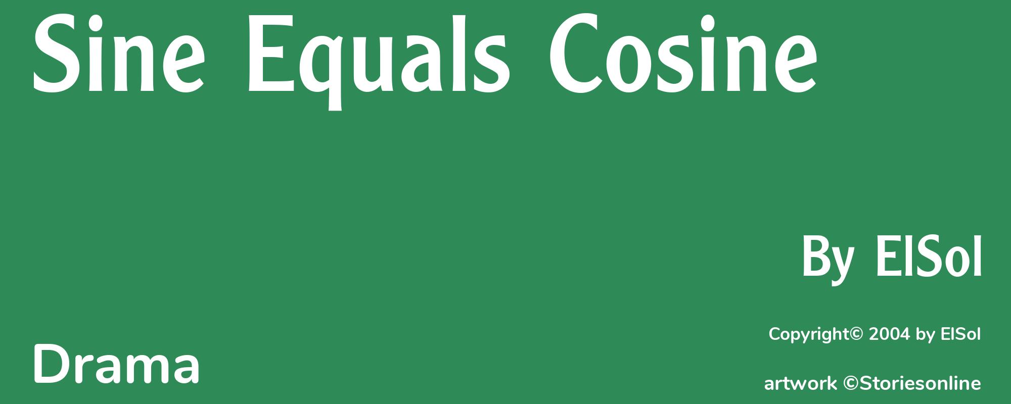 Sine Equals Cosine - Cover