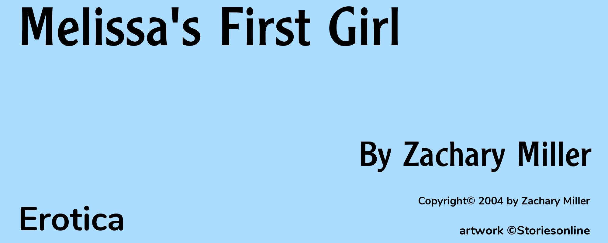 Melissa's First Girl - Cover