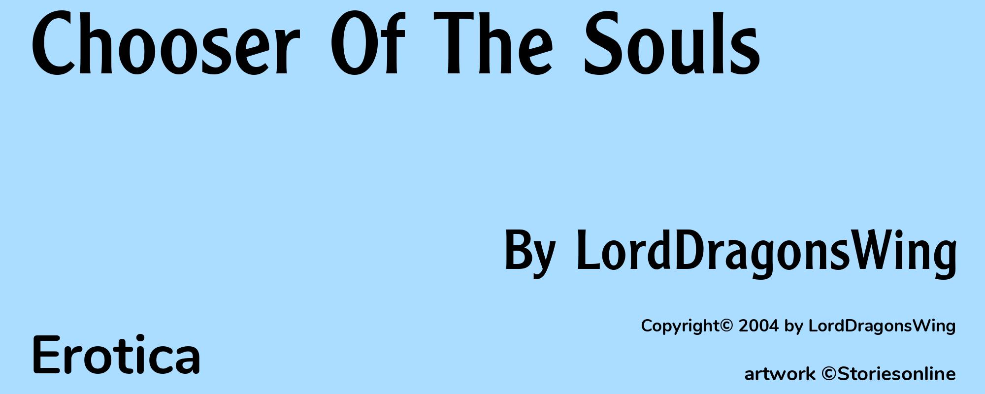 Chooser Of The Souls - Cover