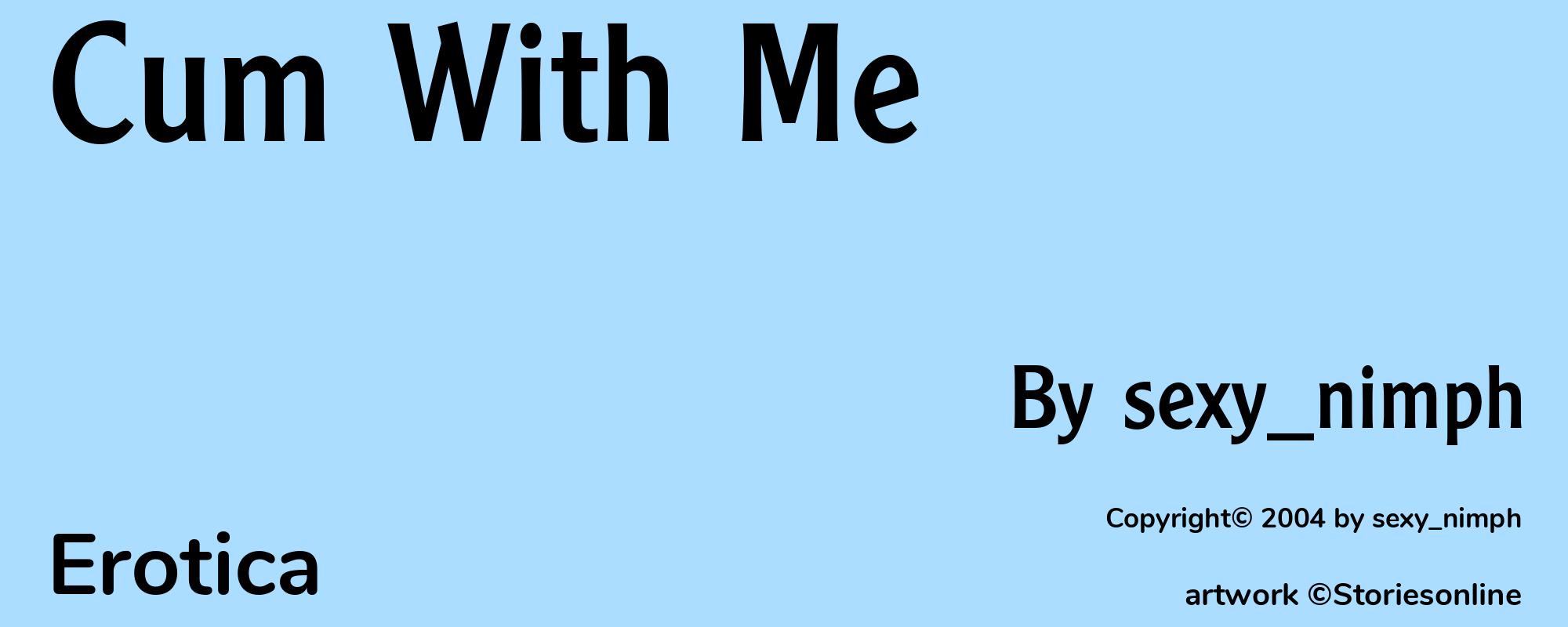 Cum With Me - Cover