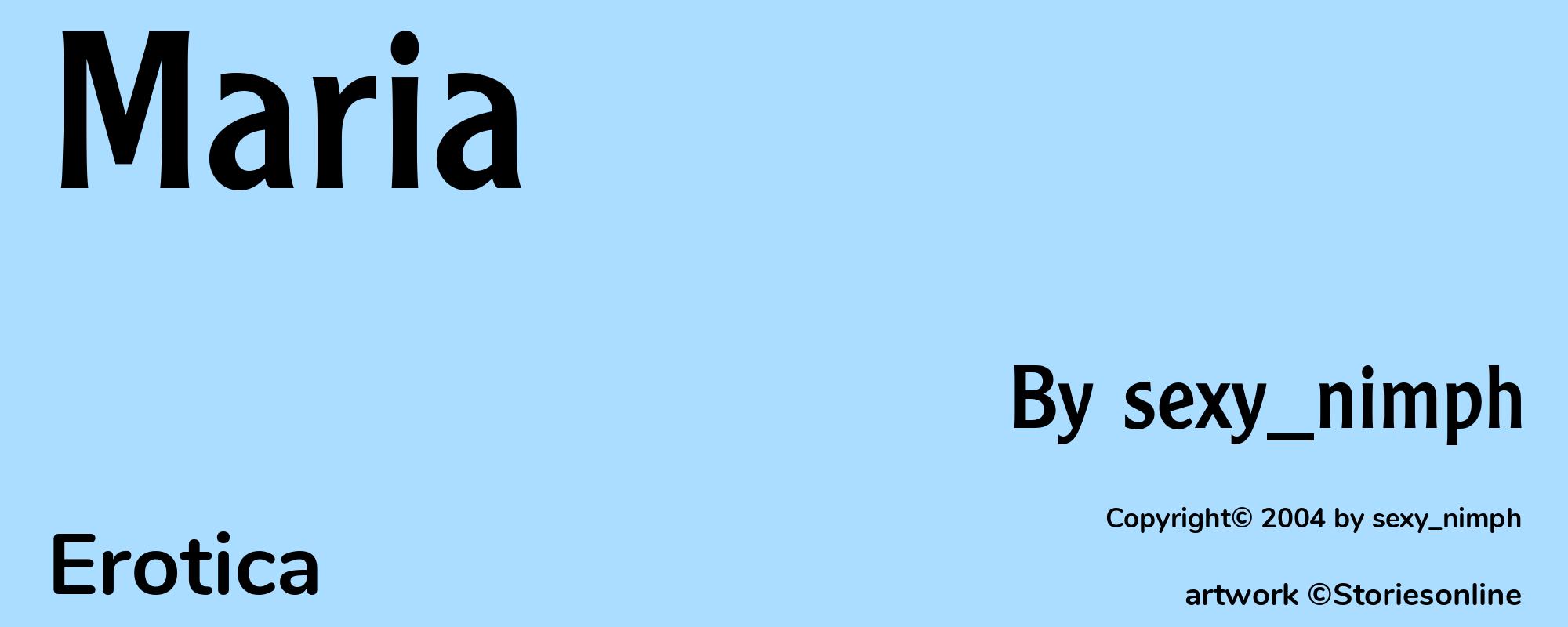 Maria - Cover