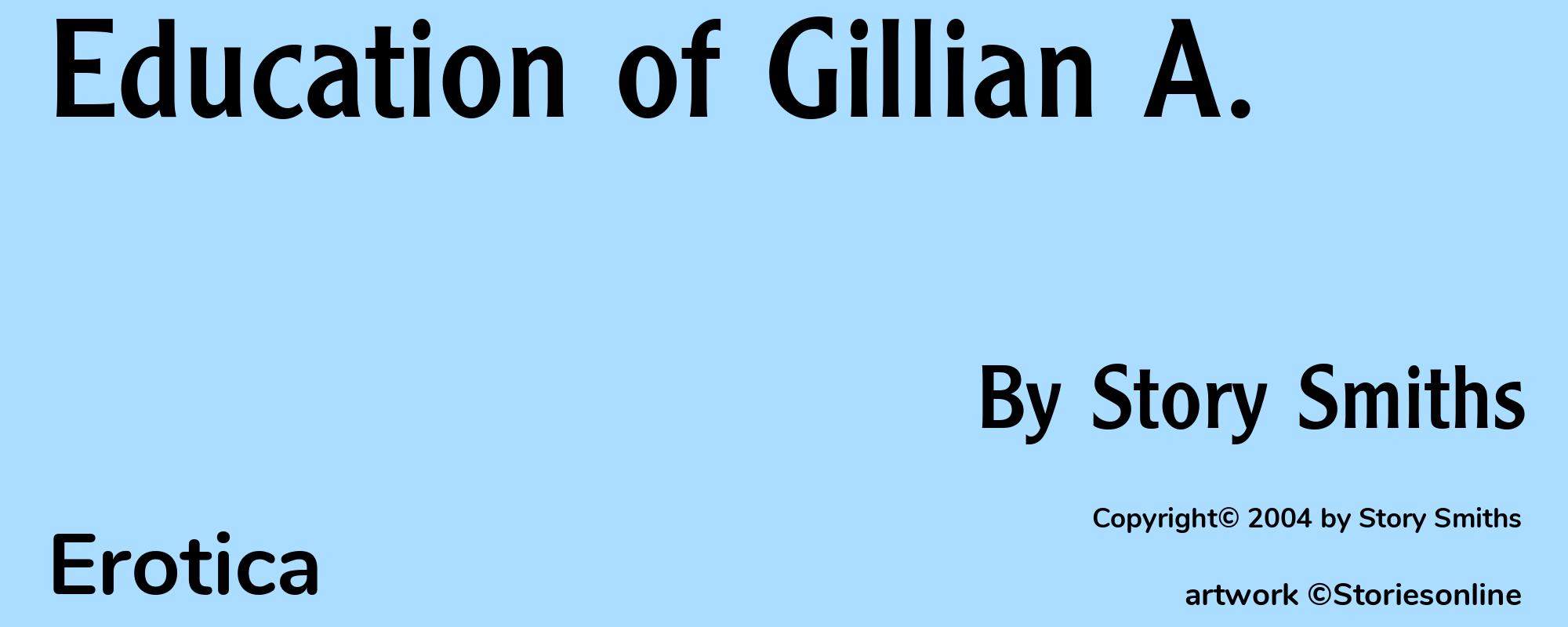 Education of Gillian A. - Cover