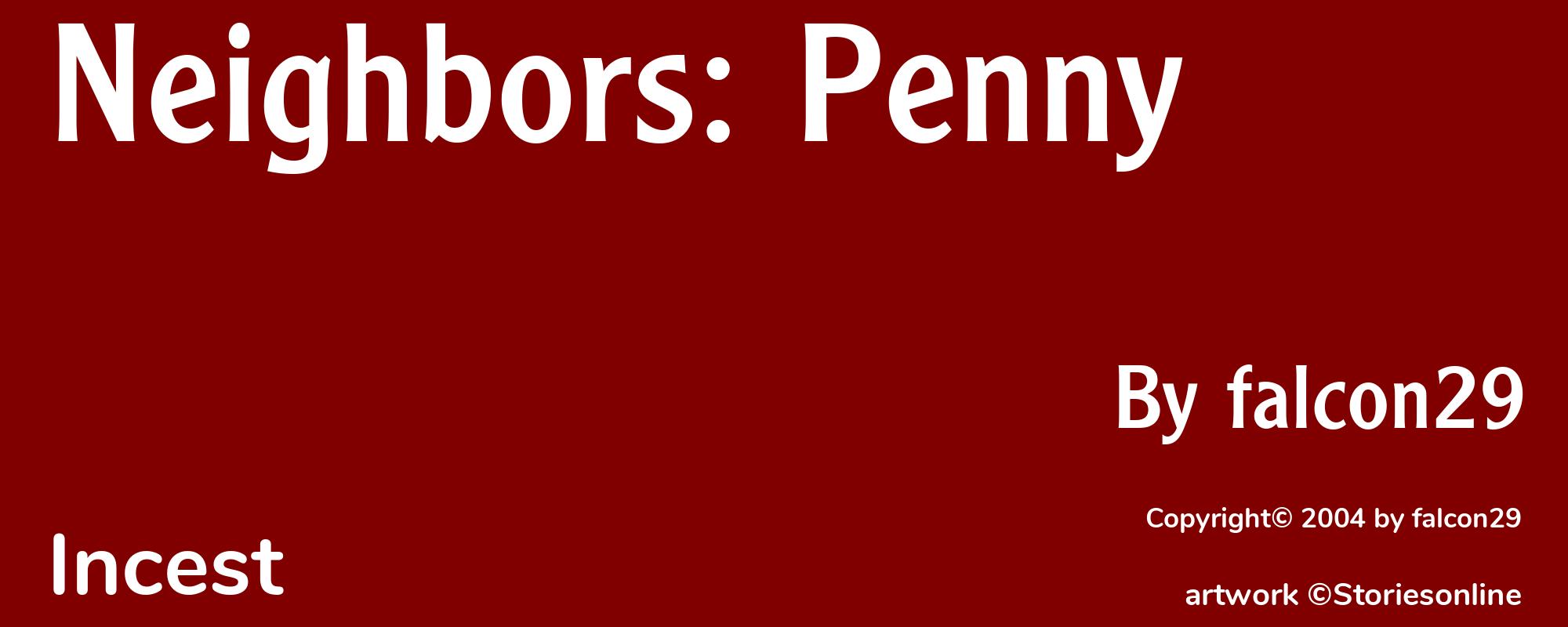 Neighbors: Penny - Cover