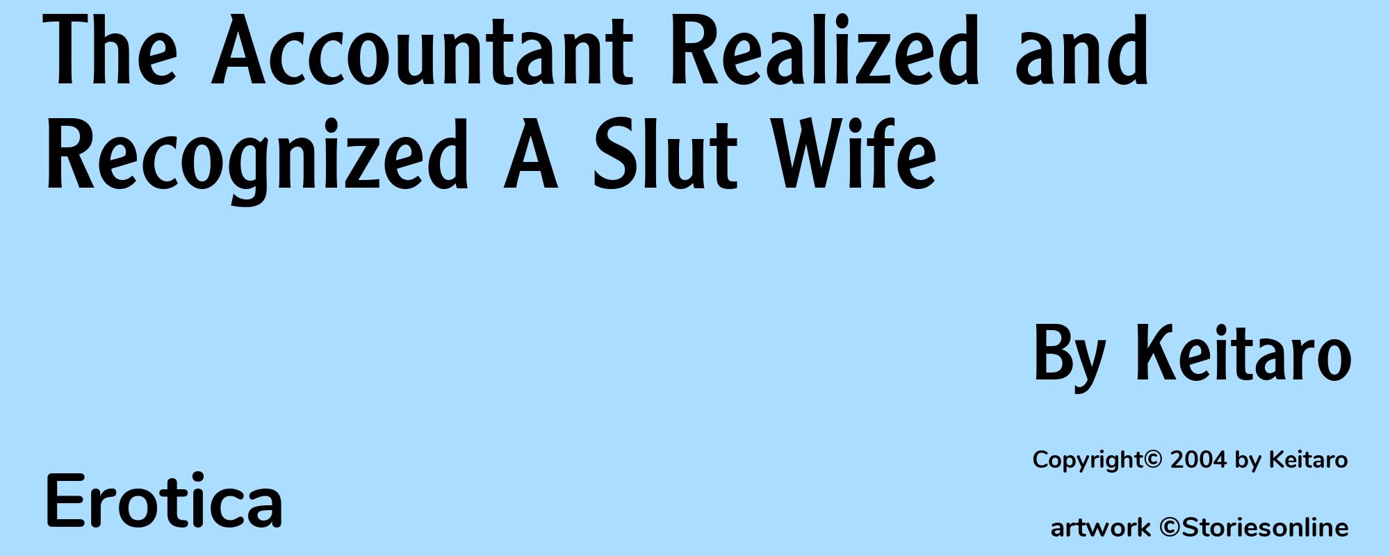 The Accountant Realized and Recognized A Slut Wife - Cover