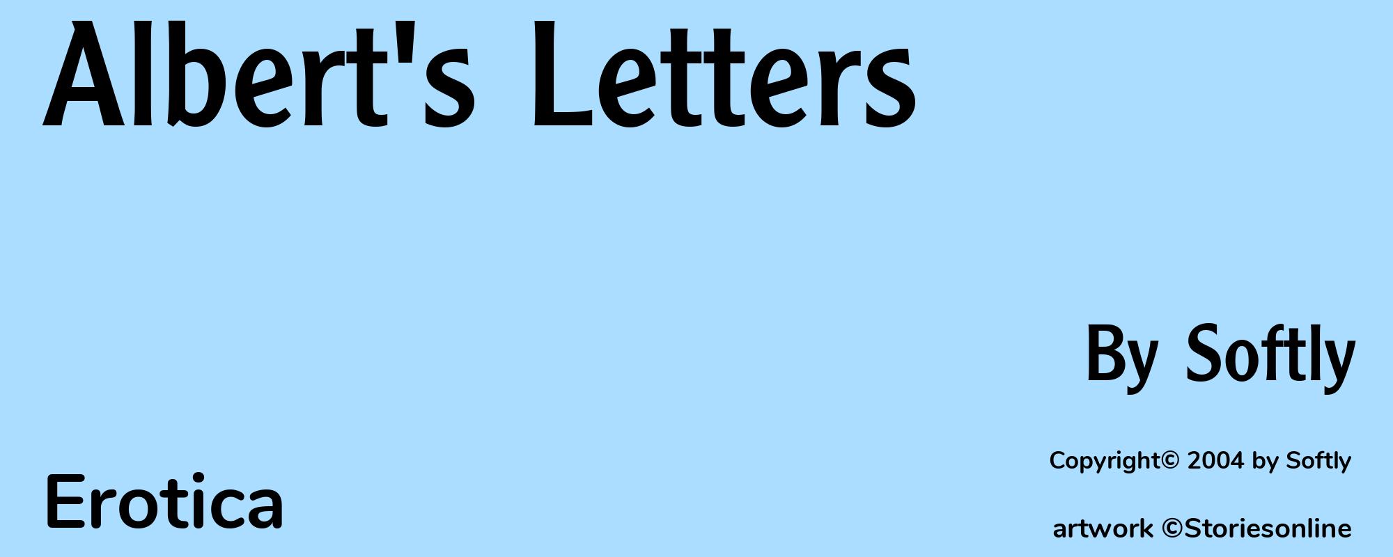 Albert's Letters - Cover