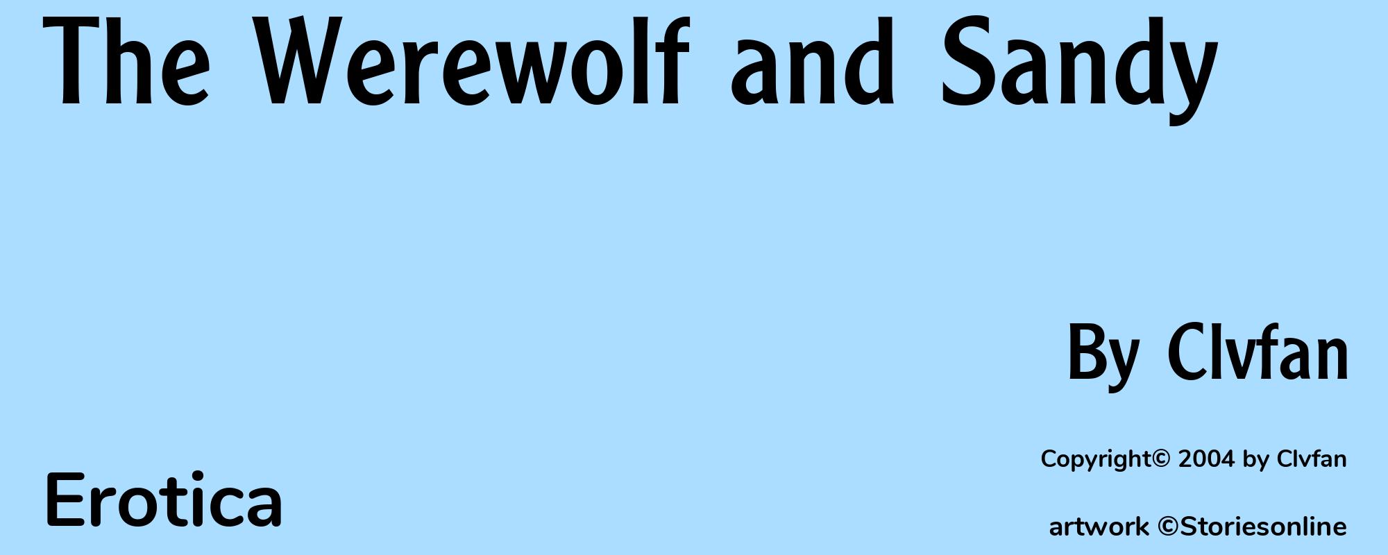 The Werewolf and Sandy - Cover