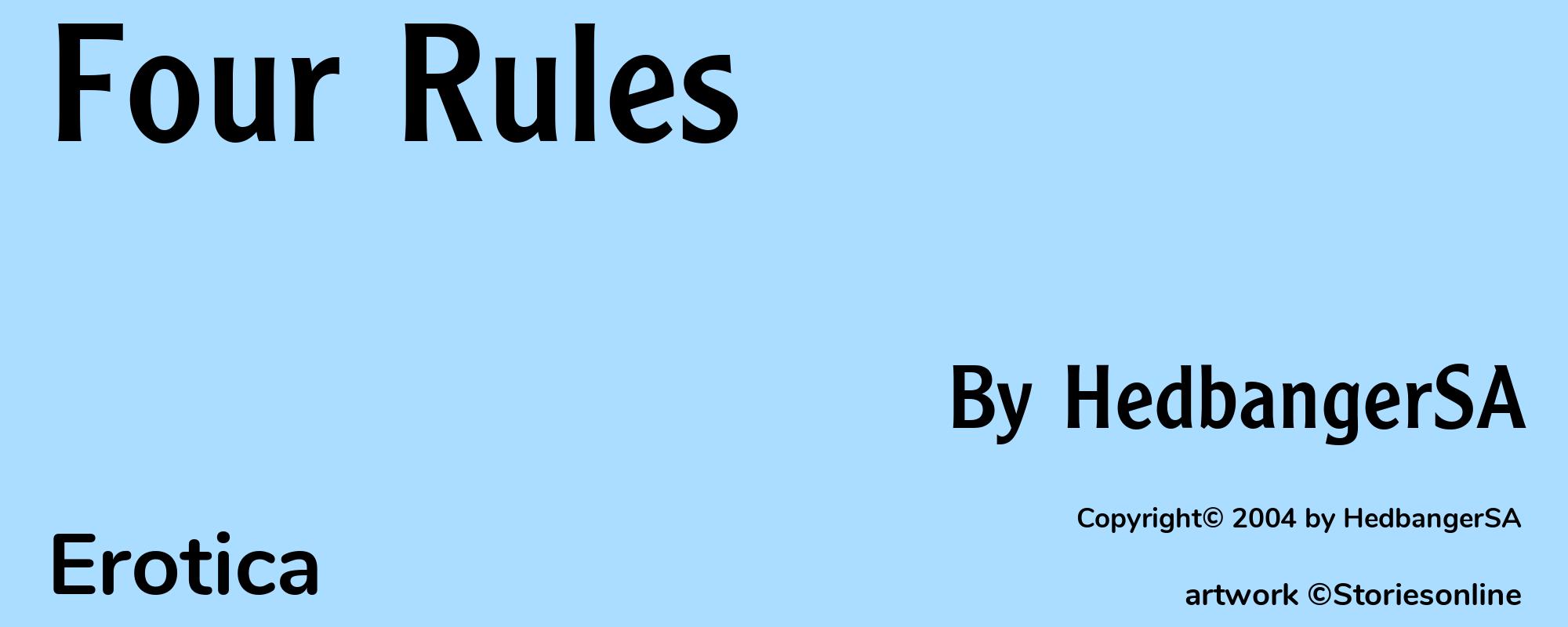 Four Rules - Cover