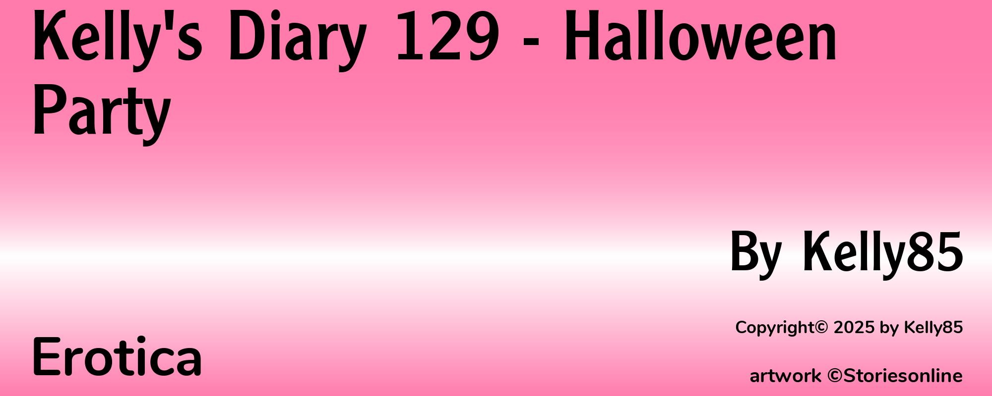 Kelly's Diary 129 - Halloween Party - Cover