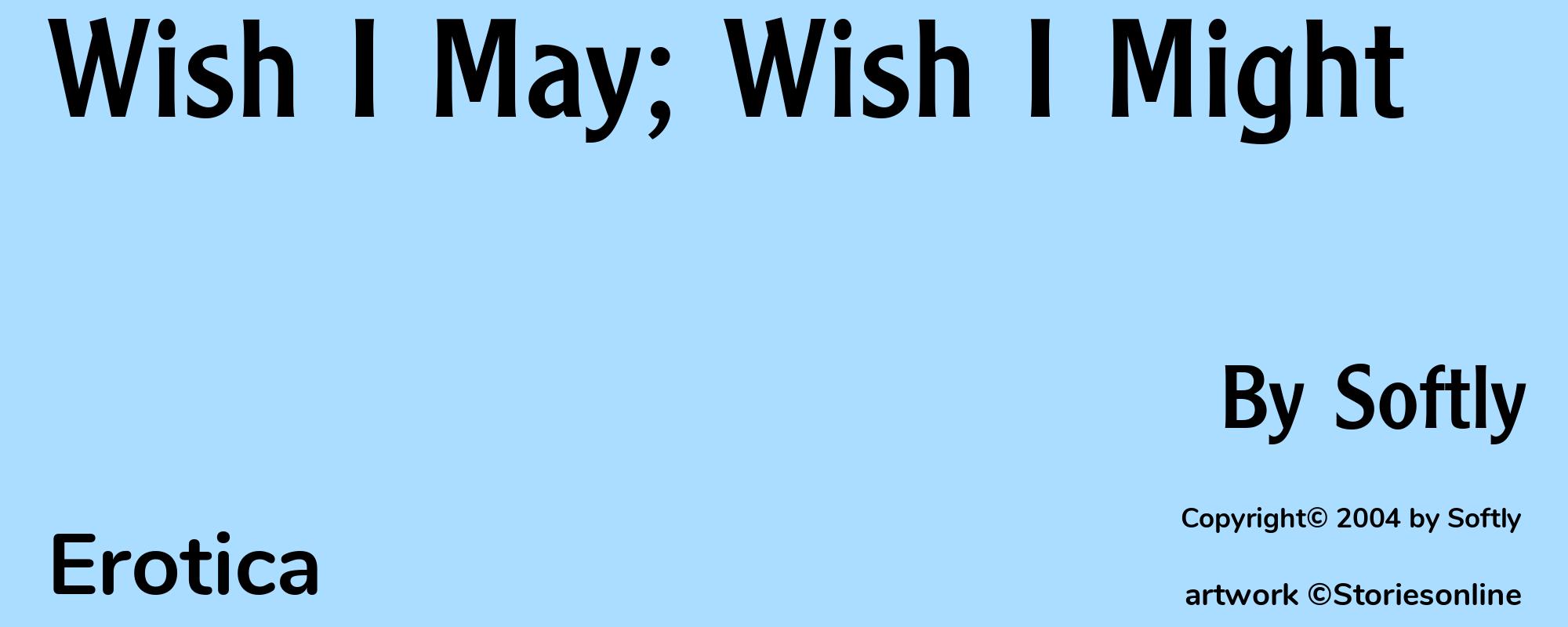 Wish I May; Wish I Might - Cover