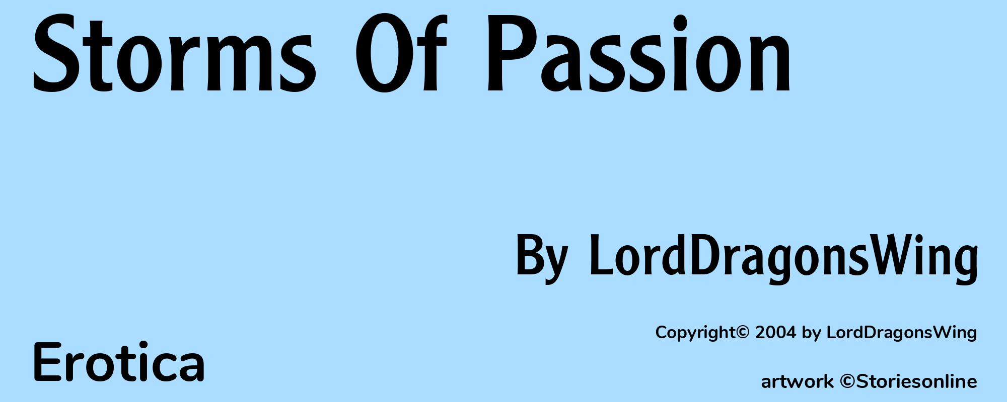 Storms Of Passion - Cover