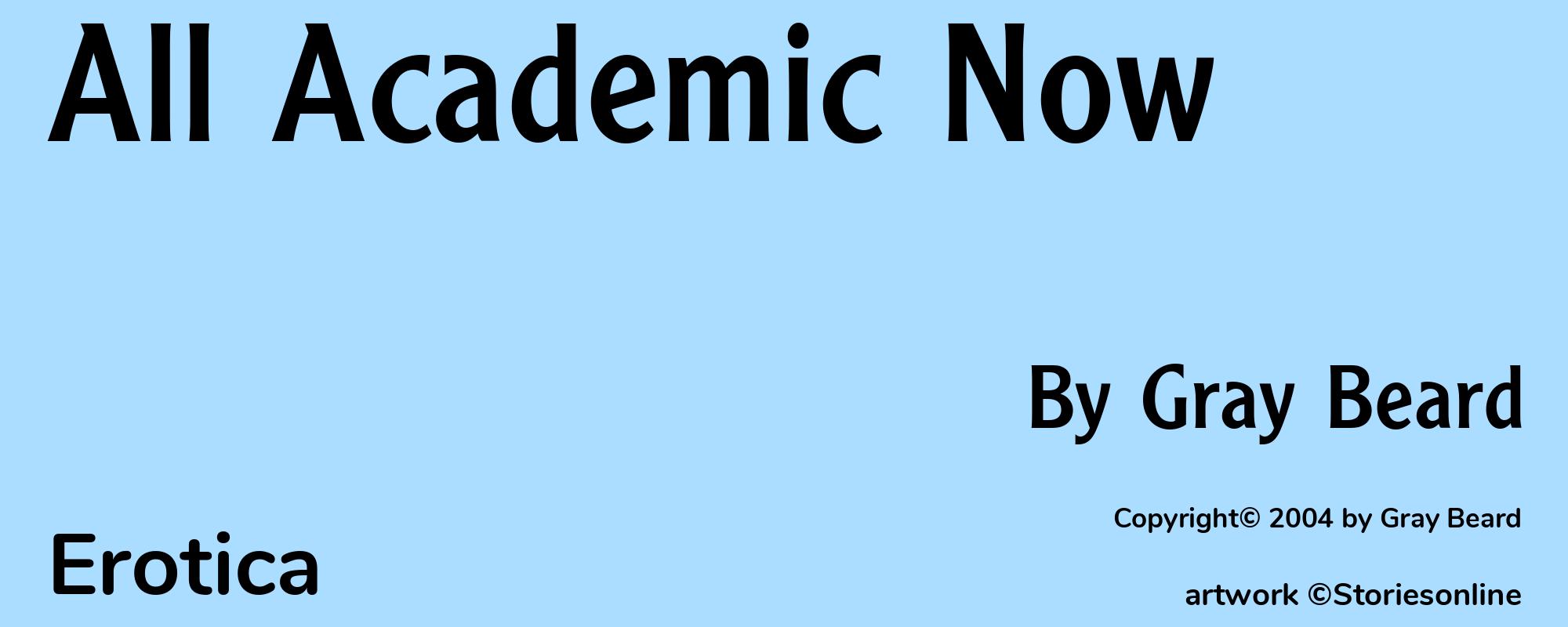 All Academic Now - Cover