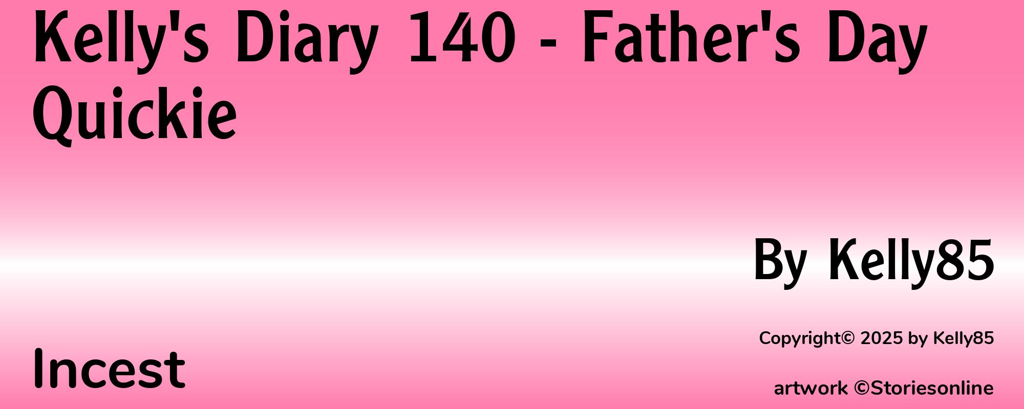 Kelly's Diary 140 - Father's Day Quickie - Cover