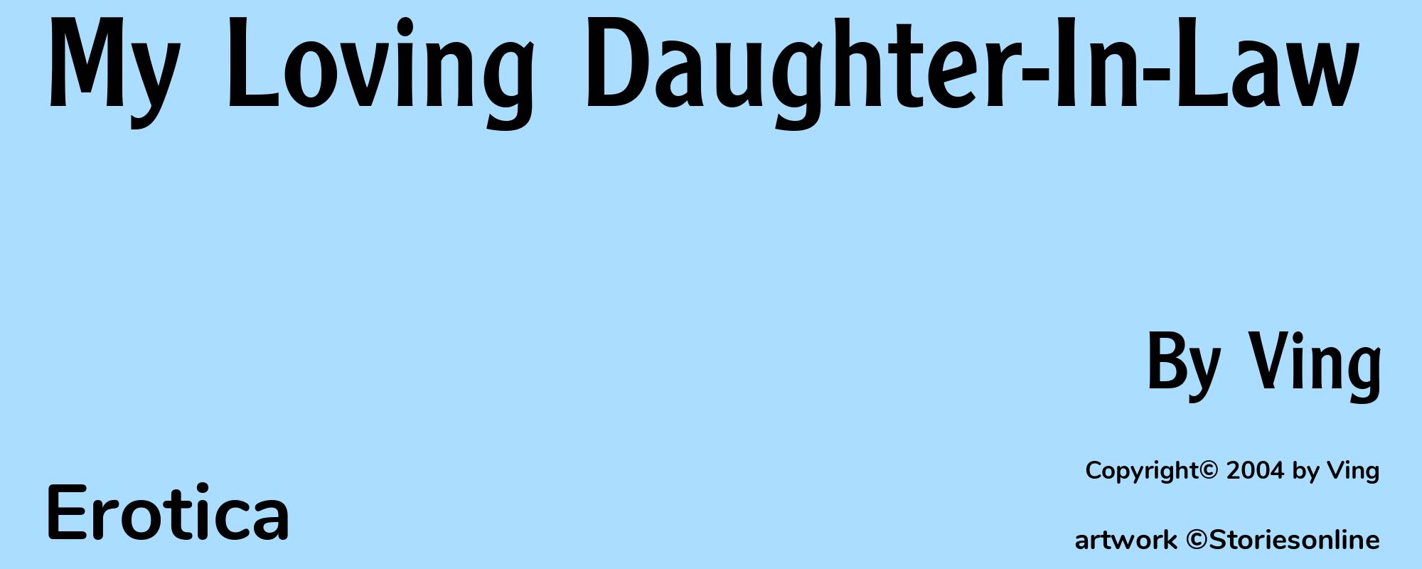 My Loving Daughter-In-Law - Cover