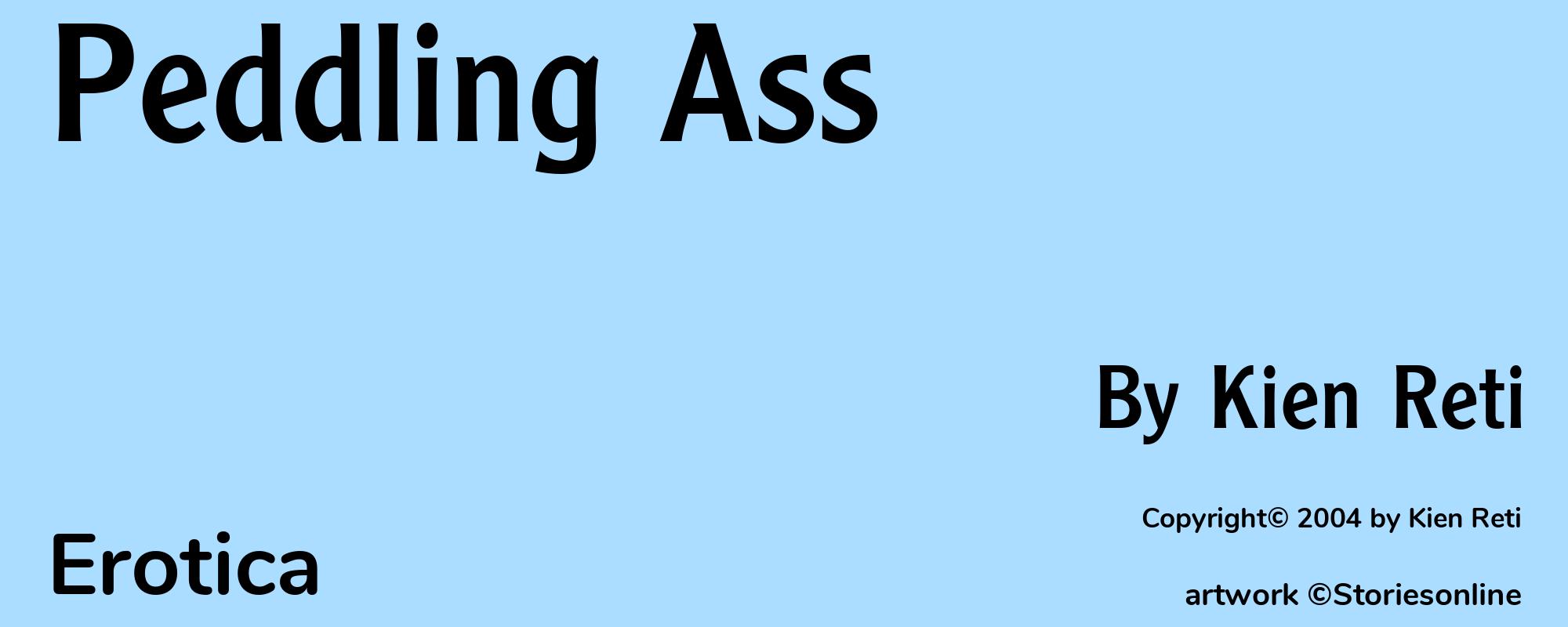Peddling Ass - Cover